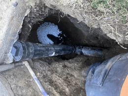 Example of completed Chowchilla sewer line repair